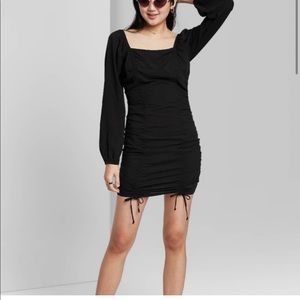 Women’s long sleeve ruched dress